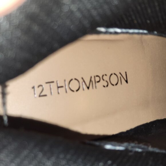 Black & Gold Rhinestone Sock Boots - Womens High Heel Stretch Ankle Boots 8.5 M - Picture 7 of 12